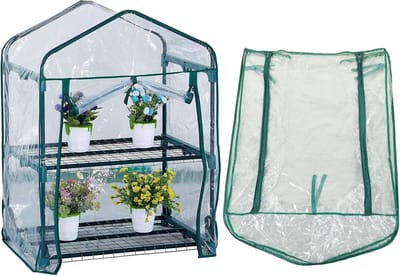 Mini Kas Cover voor Planten met Rits - Transparante PVC Bescherming voor Delicate Planten