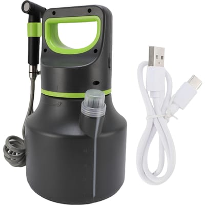 Accu Aangedreven Spuit 5L Oplaadbare Draagbare Elektrische Tuinspuit met Handvat voor Thuis Gazon white