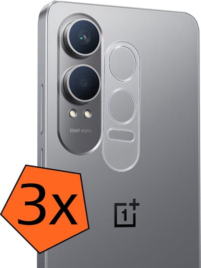 Camera Lens Protector - 3 Stuks - Geschikt voor OnePlus Nord CE 4 Lite - Camera Screenprotector - Gehard Glas - Beschermglas - Tempered Glass - Screen Protector