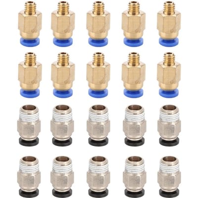 20 stuks PC4 M10 Mannelijke Rechte Pneumatische Connector   PC4 M6 Snelkoppeling