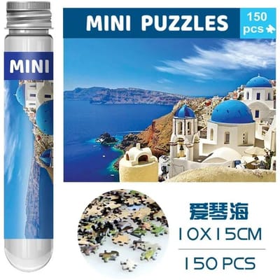 150 Mini Reageerbuis Puzzel Decompressie Cartoon Puzzelstukjes Cadeau Legpuzzel Op Maat Reis Papieren Puzzels voor Kinderen Volwassene