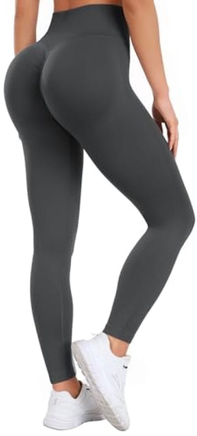 Sportlegging voor dames met hoge taille en bilaccent - Push-up effect voor training en yoga