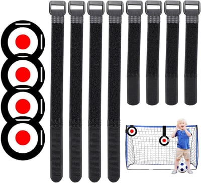 Voetbal Target Schijven - Trainingsschijven - Behendigheidstraining Verbeteren - Verstelbare Tape - 4 Stuks - Meerkleurig