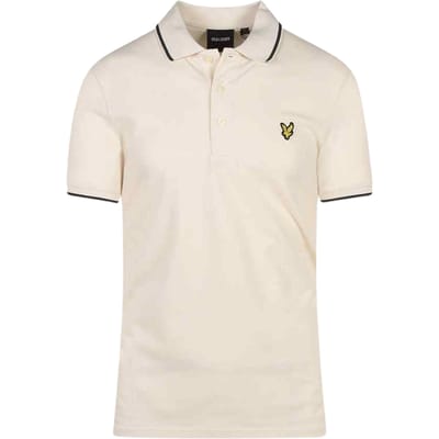 Lyle & Scott krijtpoloshirt met getipte kraag
