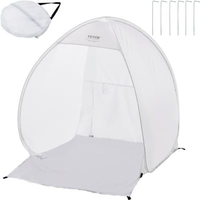 VEVOR Spuitverf Tent, 40 x 35 x 40 inch, Draagbare Pop-Up Spuitverf Tent met Ingebouwde Vloer, Afzuigkap en Opbergtas, Opvouwbare Spuitcabine voor Meubels, DIY Hobby Gereedschap Verfstation