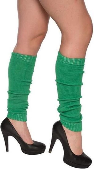 Groene carnavalsbeenwarmers