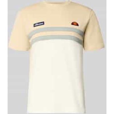 T-shirt met label-stitchings en ronde halsuitsnijding