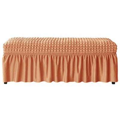 Seersucker bankhoes voor woonkamer thuis eetkamer slaapkamer piano stretch bubble stof lange stoelhoezen wasbaar decor zitkoffer 1 Piece