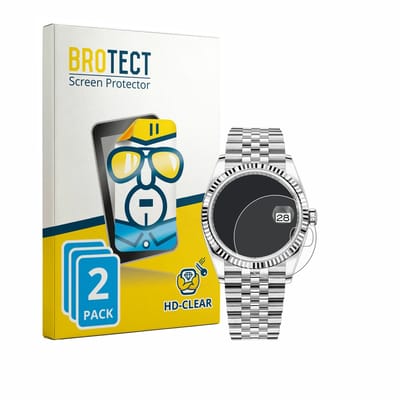 BROTECT - Screenprotector voor Rolex Oyster Perpetual Datejust 36 - Folie Beschermfolie transparant 2 Stuks