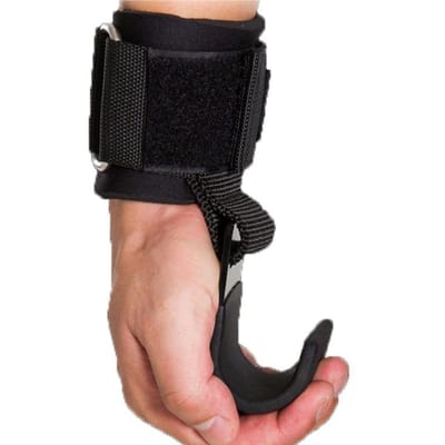 Fitness Haak Pols Grip Haak Optrek Horizontale Stang Handschoen Hulp Veiligheidsgordel Deadpull Veiligheidsgordel Hulp Hand Veiligheidsgordel One size, one pack. black