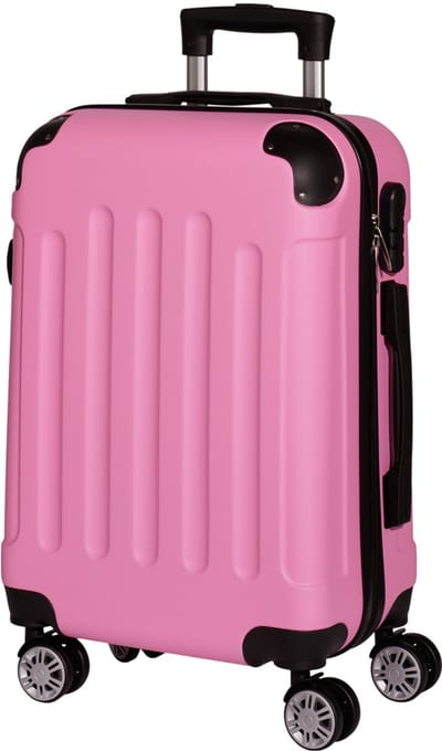 Handbagage Koffer - Trolley - 48L - Lichtgewicht - Cijferslot - 4 wielen - 56x37x24cm - Roze