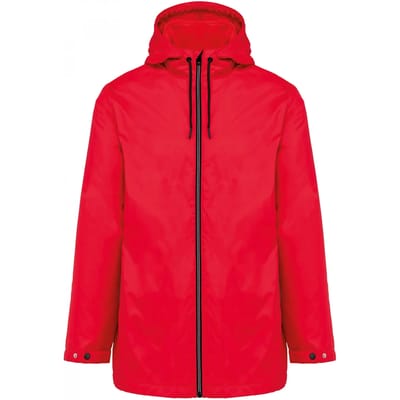 Kariban Uniseks fleecejas met gevoerde capuchon K6153 - Red - 3XL