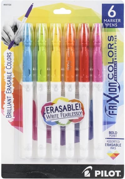 Pilot Frixion Colors Erasable Marker Pen - 6 stuks - FRX44154