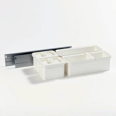 SOTECH organisatiesysteem YouboXx-set 3, wit, voor hoge kast Dispensa / Accessoires voor Nobilia uittrekelement