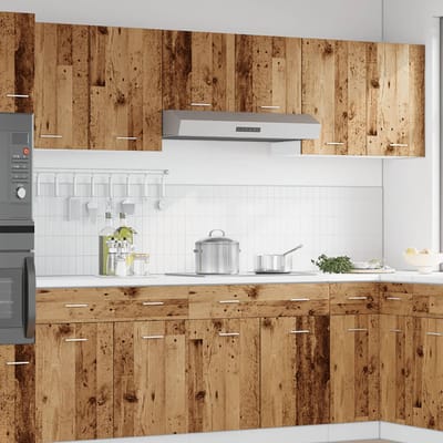 vidaXL - Bovenkast - Lyon - 50x31x60 - cm - bewerkt - hout - oud - houtkleurig