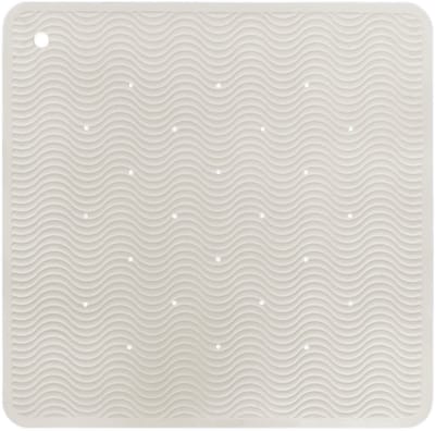 HEVEA Wave Badmat Square - Marble