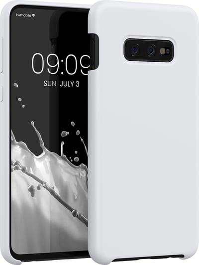 kwmobile telefoonhoesje geschikt voor Samsung Galaxy S10e - Hoesje met siliconen coating - Smartphone case in mat wit