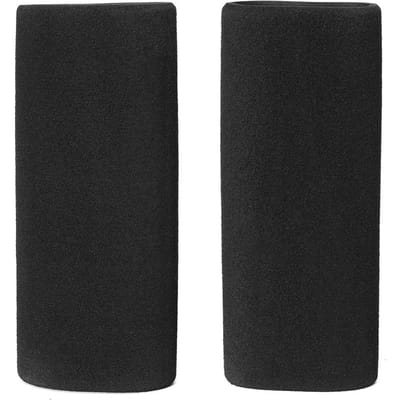 Paar Motorfiets Stuur Grip Covers Anti-vibratie Anti-slip Interne Diameter 31.7-36.8mm zwart