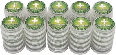 Hand Cleansing Wipes - 50 Stuks - Individueel Verpakte Gecomprimeerde Doekjes - Wegwerp Tissues voor Gezicht - Droog en Nat - Reisaccessoires