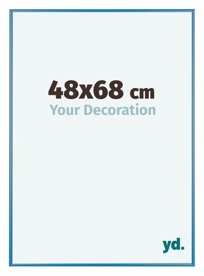 Your Decoration - Puzzellijst 48x68 cm - Staal Blauw - Puzzellijst 500-1000 stukjes - Aluminium Fotolijst - Kent