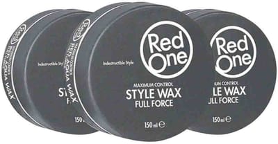 Red One Aqua Hair Wax Quicksilver - 3 x 150 ml - Voordeelverpakking