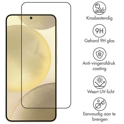 Accezz Screen Protector - Geschikt voor Samsung Galaxy S24 Plus / S25 Plus - Gehard Glass Full Cover