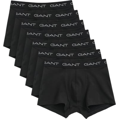 Gant Ondermode Uni Color Trunk 7Pack Zwart / male