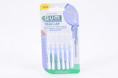 Interdentale borsteltjes voor een grondige reiniging tussen de tanden, 0.6 mm