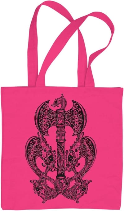 Schoudertas - Draagtas boodschappen - Dagelijks gebruik - Digitale print - 42 x 38 cm - Roze