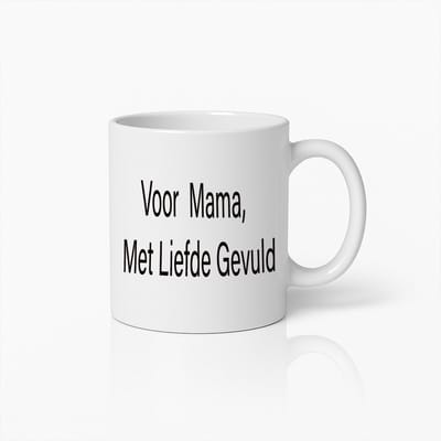 Ontroerende Mok voor Mama – Met Liefde Gevuld – Perfect Moederdagcadeau