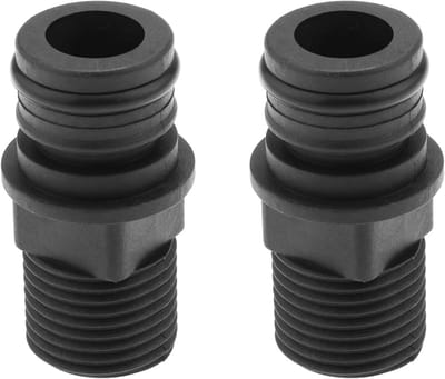Pomp Poort Adapter - Slang Koppeling - Water Aansluiten - Versterkt Nylon - 1/2 naar 3/4 - Zwart
