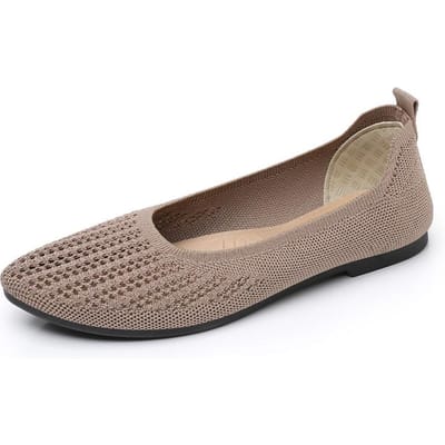 Nieuwe Zomer Dames Schoenen Zachte Zool Zacht Ademend Modieus Casual Schoenen Lage Instap Vliegend Mesh Platte Beanie Schoenen 39 gray