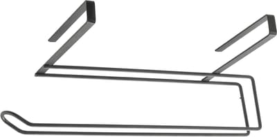 Metaltex - Hangende Keukenrolhouder - Zonder Boren - Mat Zwart - 35 cm