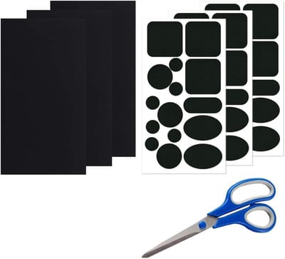 48 Stuks Zelfklevende Reparatietape en Patches voor Donsjassen, Tenten en Buitenkleding - Inclusief Schaar voor Eenvoudige Toepassing