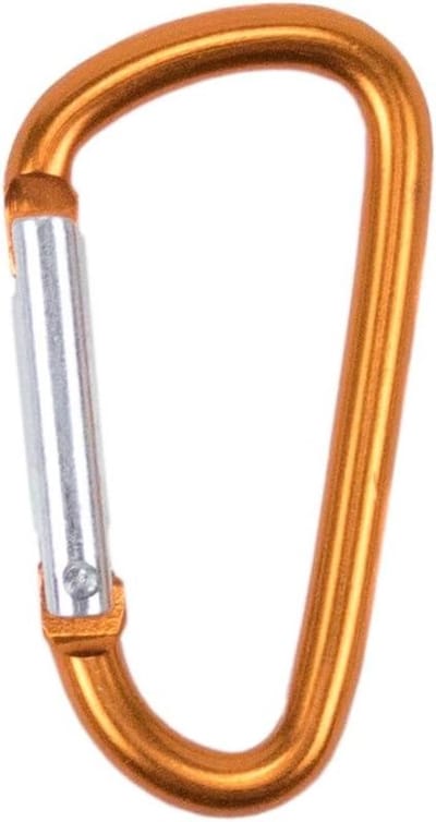 PARACORD PLANET 40mm Durable Aluminum Mini Carabiner Clip Keychain Spring Loaded Port - Various Colours and Pack Sizes - Hiking, Travel, Home, RV, Fishing, Etc (Orange, Single)
