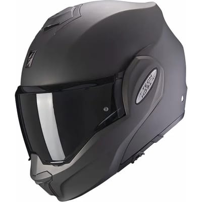 Scorpion Exo-Tech Evo Solid Mat Anthraciet Systeemhelm - Maat S - Helm