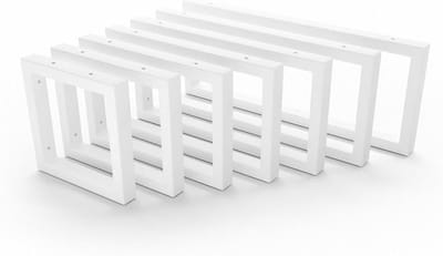 HEVVA 20 cm hoge wastafelhouder 20/25/30/35/40/45/50 cm | RHEIN | opzetwastafel houder, heavy duty drager, wandconsole, wastafel onderbouw | (1 houder - wit, 40 cm)