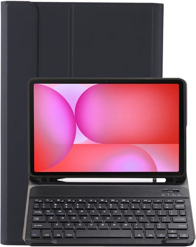 Hoes - Geschikt voor Samsung Galaxy Tab S10 FE - Keyboard Book Cover - Toetsenbord Case - Hoesje - Zwart