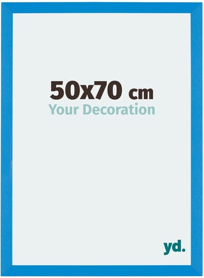 Your Decoration - Puzzellijst 50x70 cm - Helder Blauw - Puzzellijst 500-1000 stukjes - MDF Fotolijst - Mura