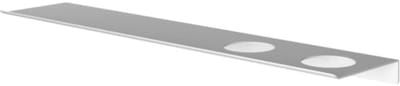 Hotbath &More Shelves - Planchet 60 Cm - Inclusief Bevestigingsrails - Met 2 Uitsparingen - Voor Zeepdispenser of Beker - Mat Wit