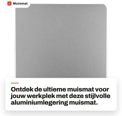Dailygoods- Muismat Aluminiumlegering - Antislip - Dubbelzijdig - Ergonomisch - Gaming - 90x40 cm - Comfortabel en duurzaam