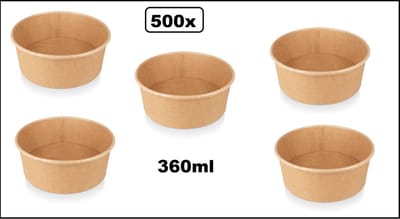 500x Salade/pasta poke bowl kraft 360ml - Food pasta salade saus pokebowl diner festival thema feest evenement party