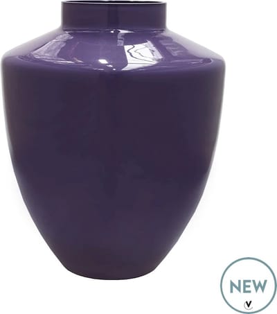 Vaas Tugela | Small | Purple - Paars | Mondgeblazen glas | Ø24,5 x H29 cm
