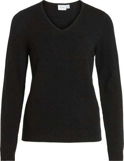 Vila Ril V-Neck L/S Knit Top Dames Trui - Maat L