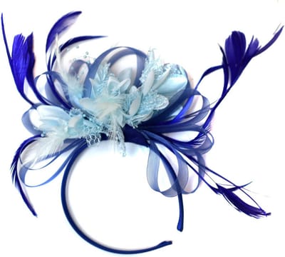 Lichtgewicht Dames Hoofddeksel Blauw Fascinator voor Bruiloft en Feestelijke Gelegenheden