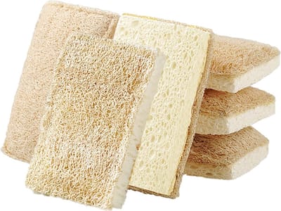 6 stuks luffa reinigingssponsborstels, keukenreinigingsborstels, afwasborstels, reinigingsgereedschap, duurzame reinigingsborstels