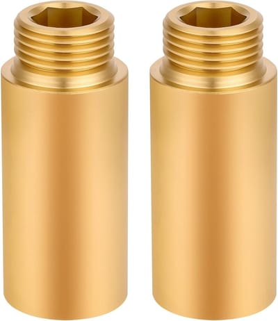 Dailygoods - Faucet Extension 1/2" x 50mm - Messing Verlengstuk voor Waterinstallatie