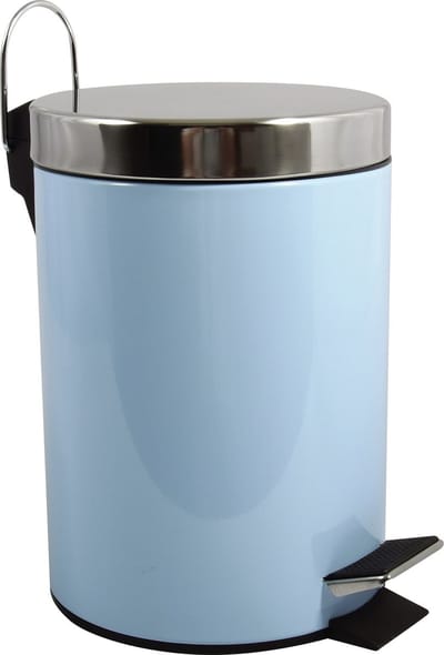 MSV Pedaal Prullenbak – Roestvrijstalen Afvalemmer voor Badkamer en Kantoor – Compact en Stijlvol Design