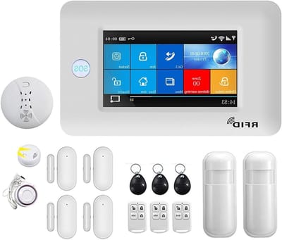Alarmsysteem - Inbraakalarm set - Huis beveiligen - 2.4 inch kleurenscherm - 160 x 98 MM - Wit