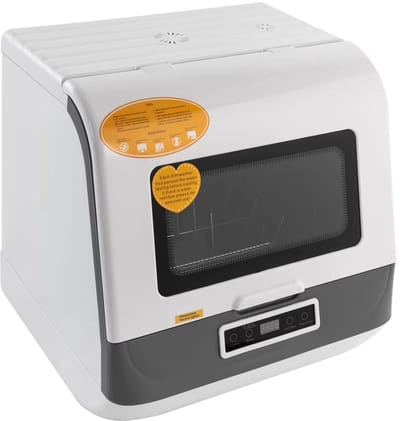 VIEMAE Mini vaatwasser - Vaatwasser vrijstaand - Vrijstaande vaatwasser - Kleine vaatwasser - Draagbaar - 220V - 800W - Wit